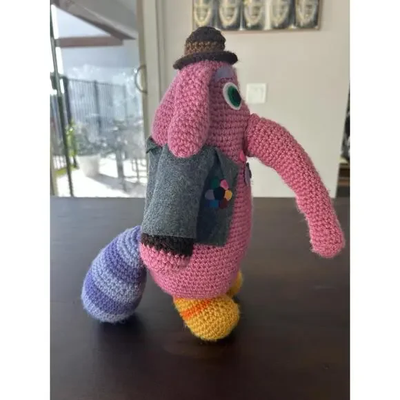 Home Made Crocheted 17” Bing Bong Plush Disney Inside Out Movie Super Unique - Picture 2 of 7